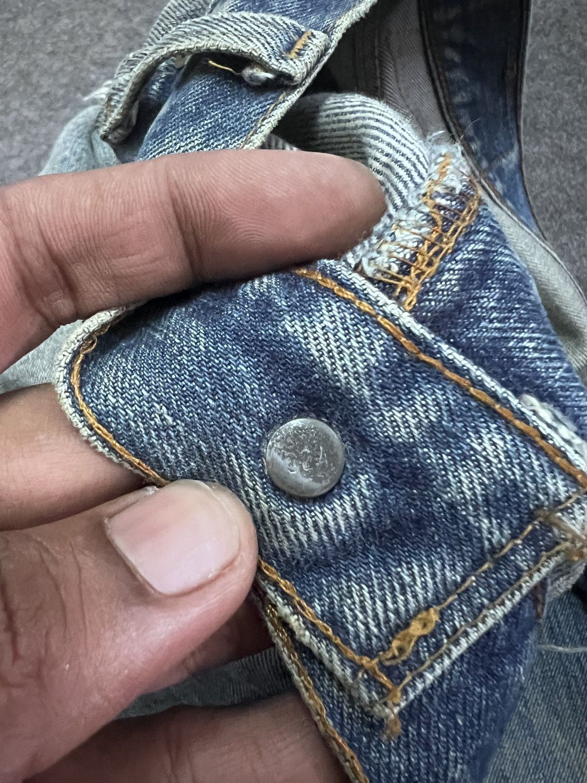 Levi's Vintage Clothing × Seditionaries THRASHED VINTAGE 501 SALVAGE KURT KOBAIN DENIM PANT Size US 38 / EU 54 - 10 Thumbnail