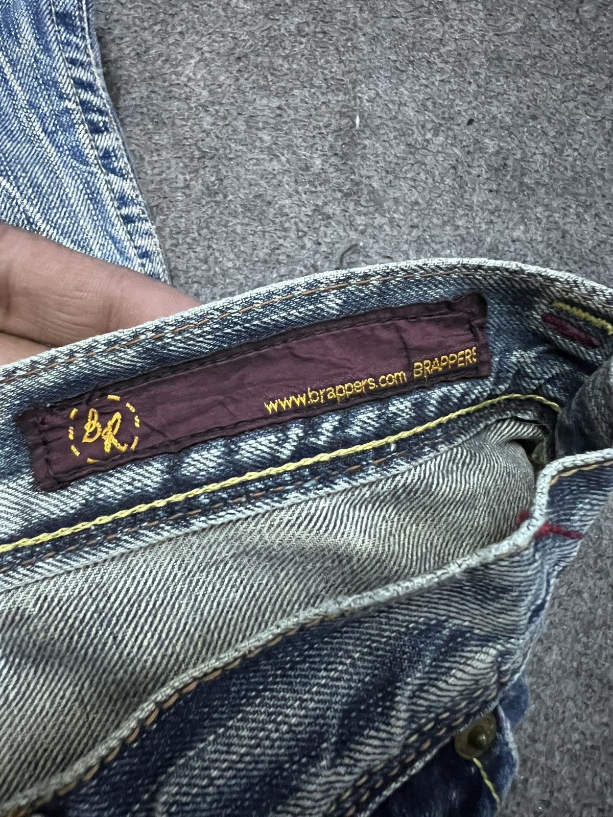 Japanese Brand × Vintage FLARED💥 BRAPPERS RIPPED DISTRESSED DENIM PANT Size US 29 - 10 Thumbnail