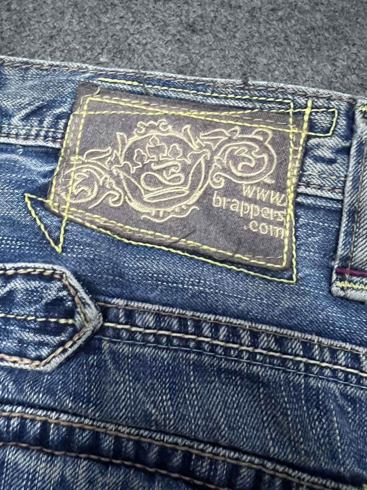 Japanese Brand × Vintage FLARED💥 BRAPPERS RIPPED DISTRESSED DENIM PANT Size US 29 - 9 Thumbnail