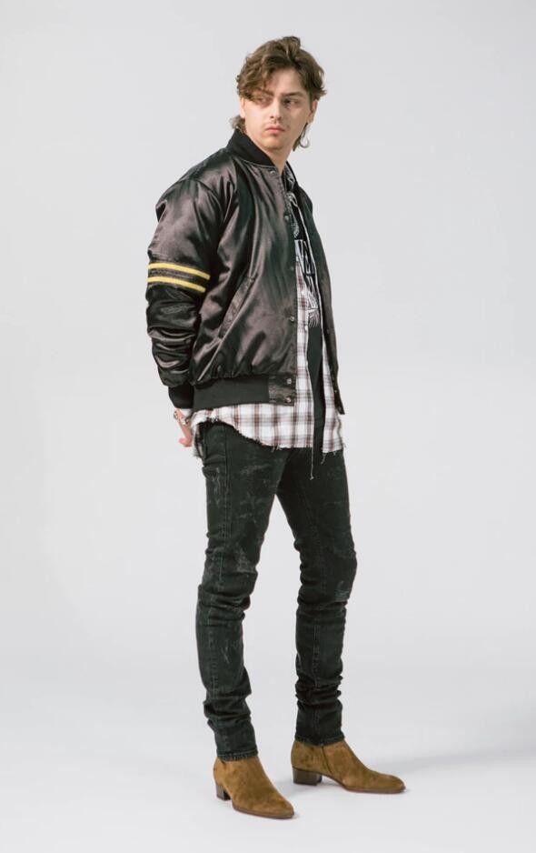 image of Aw21 Six Week Residency Cactus Ultra Skinny Denim 28 in Black, Men's