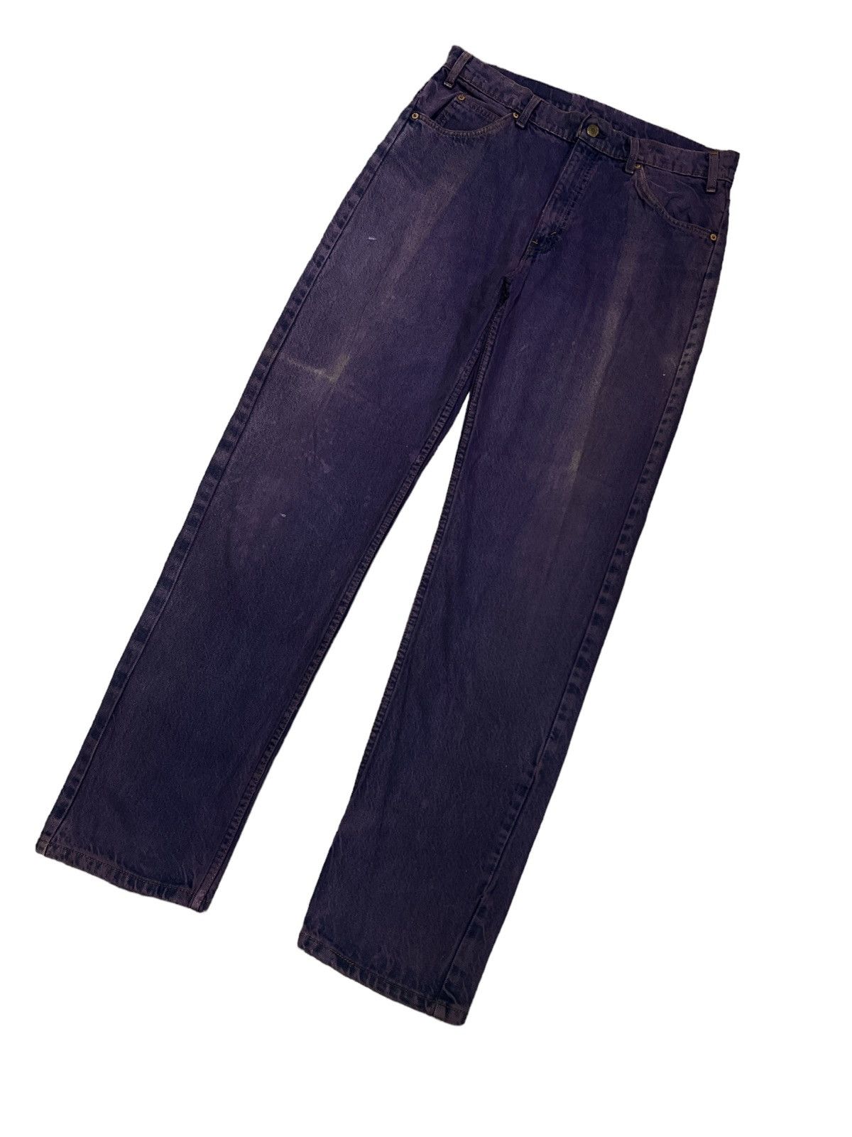 Japanese Brand × Levi's Made & Crafted HOT‼️VINTAGE LEVIS 505 SUN FADED PURPLE DENIM PANT Size US 33 - 6 Thumbnail