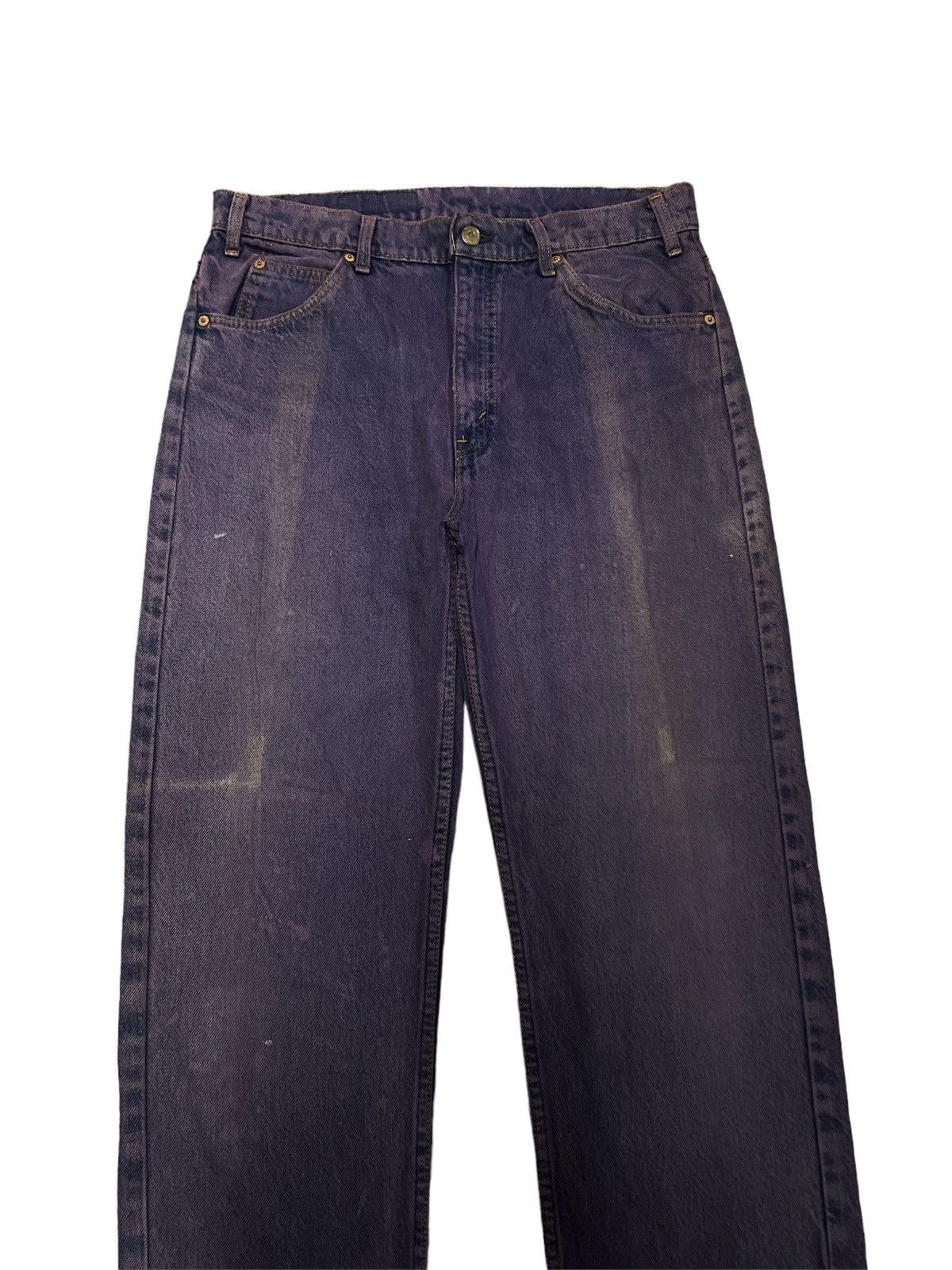 Japanese Brand × Levi's Made & Crafted HOT‼️VINTAGE LEVIS 505 SUN FADED PURPLE DENIM PANT Size US 33 - 2 Thumbnail