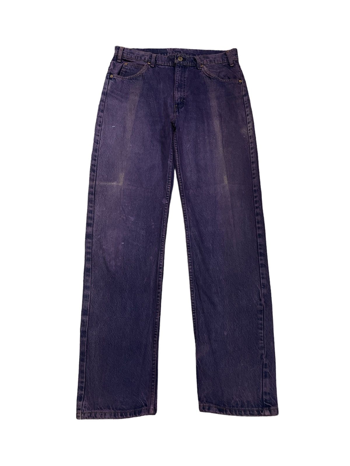 Japanese Brand × Levi's Made & Crafted HOT‼️VINTAGE LEVIS 505 SUN FADED PURPLE DENIM PANT Size US 33 - 1 Thumbnail
