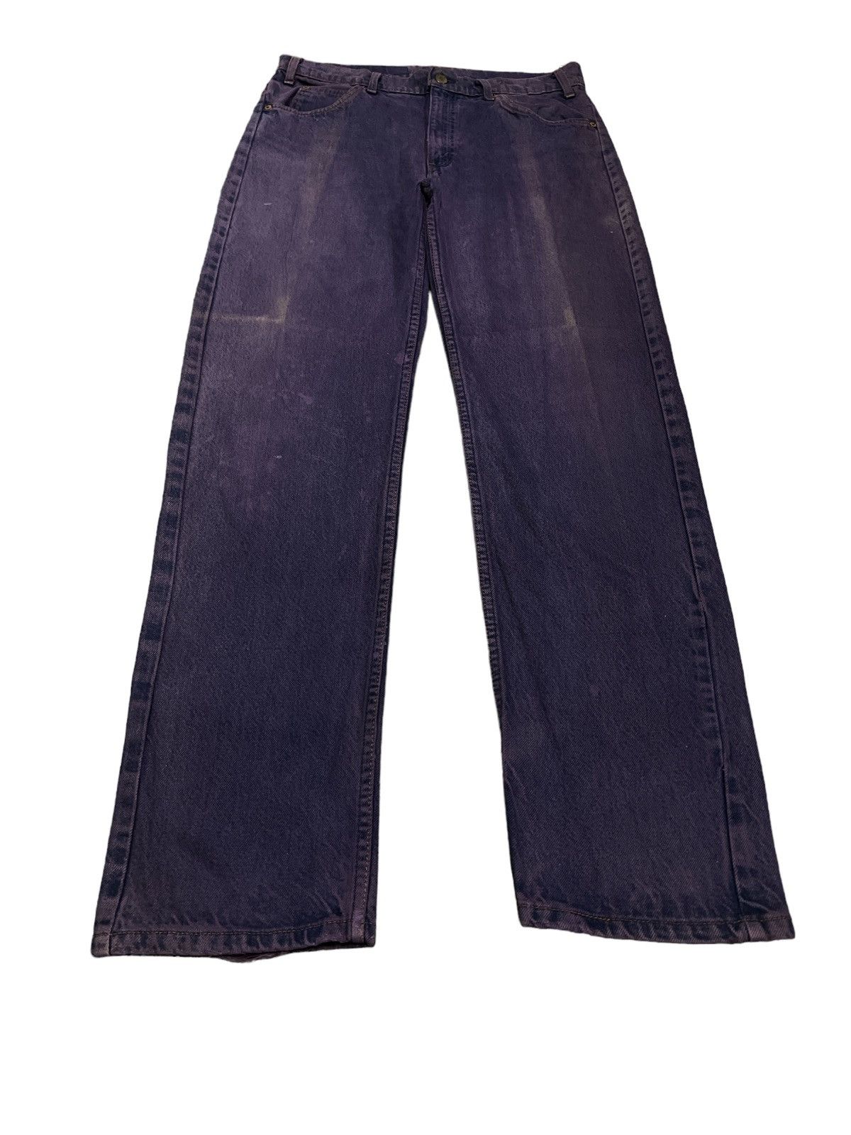 Japanese Brand × Levi's Made & Crafted HOT‼️VINTAGE LEVIS 505 SUN FADED PURPLE DENIM PANT Size US 33 - 4 Thumbnail