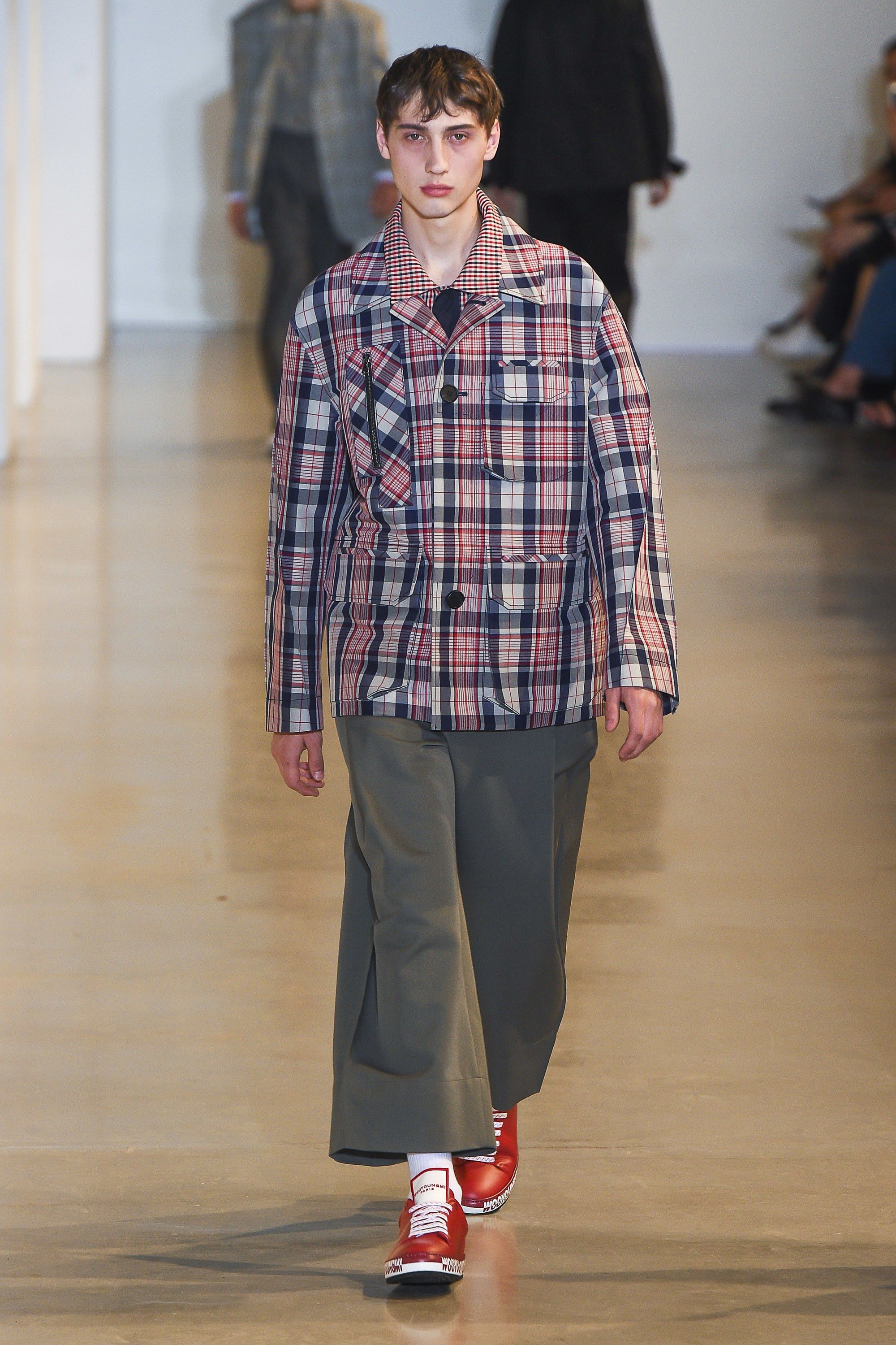 Wooyoungmi BNWT SS18 WOOYOUNGMI UTILITY POCKET CHECKED JACKET 50 Size US M / EU 48-50 / 2 - 22 Thumbnail