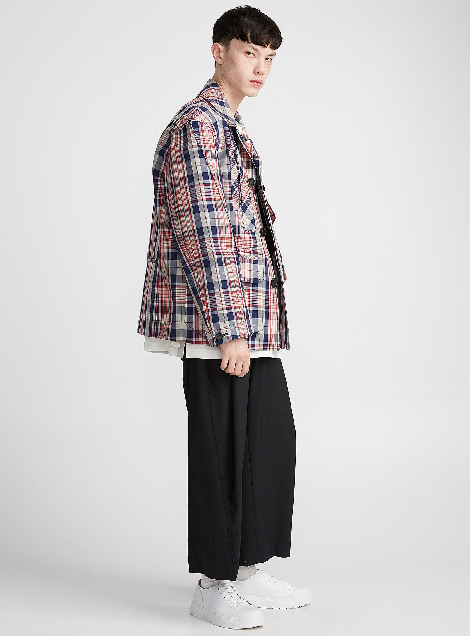 Wooyoungmi BNWT SS18 WOOYOUNGMI UTILITY POCKET CHECKED JACKET 50 Size US M / EU 48-50 / 2 - 20 Thumbnail
