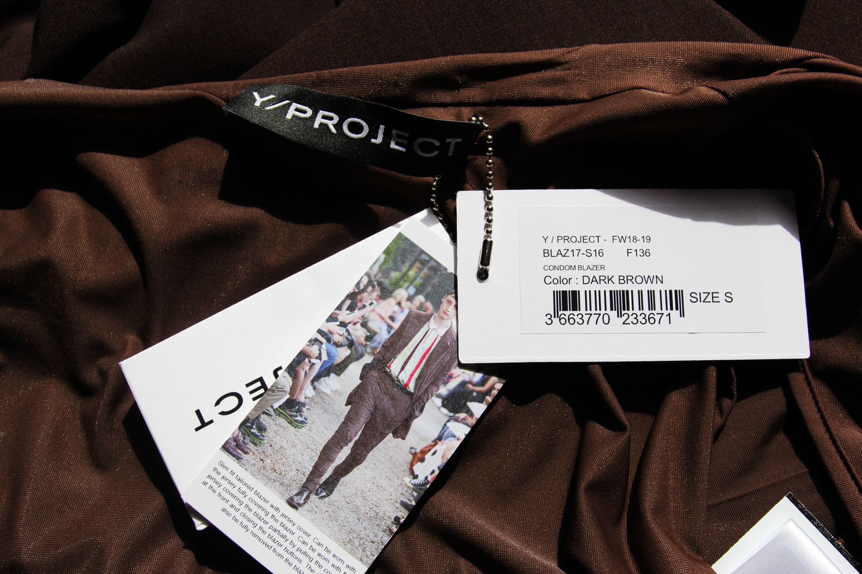 Y/Project BNWT SS19 Y/PROJECT RUNWAY LOOK 2 CONDOM JACKET S Size US S / EU 44-46 / 1 - 16 Thumbnail