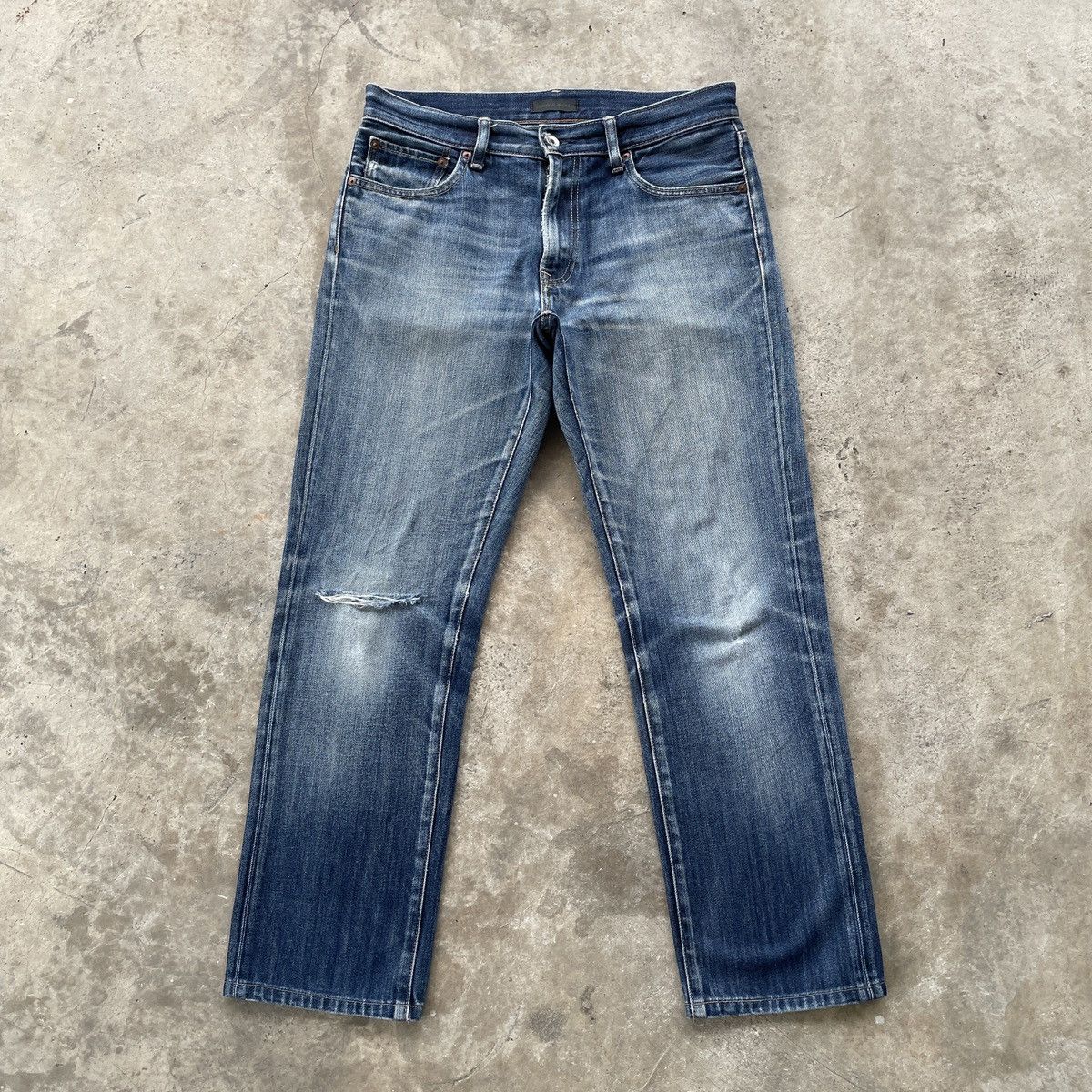 Japanese Brand Japanese Brand Faded Distressed Denim Jeans Pants W32 Size US 32 / EU 48 - 1 Thumbnail