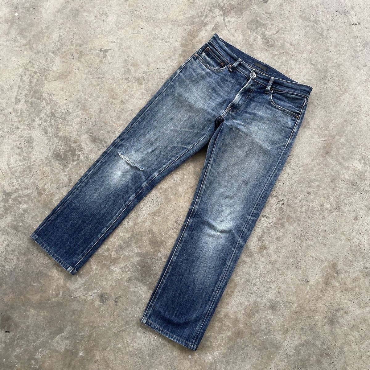 Japanese Brand Japanese Brand Faded Distressed Denim Jeans Pants W32 Size US 32 / EU 48 - 2 Thumbnail