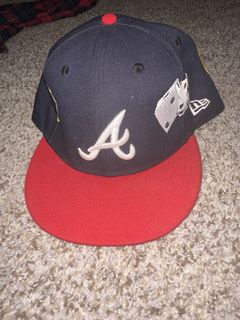 Atlanta Braves New Era All Navy Blue/Gray Bottom With The ATL