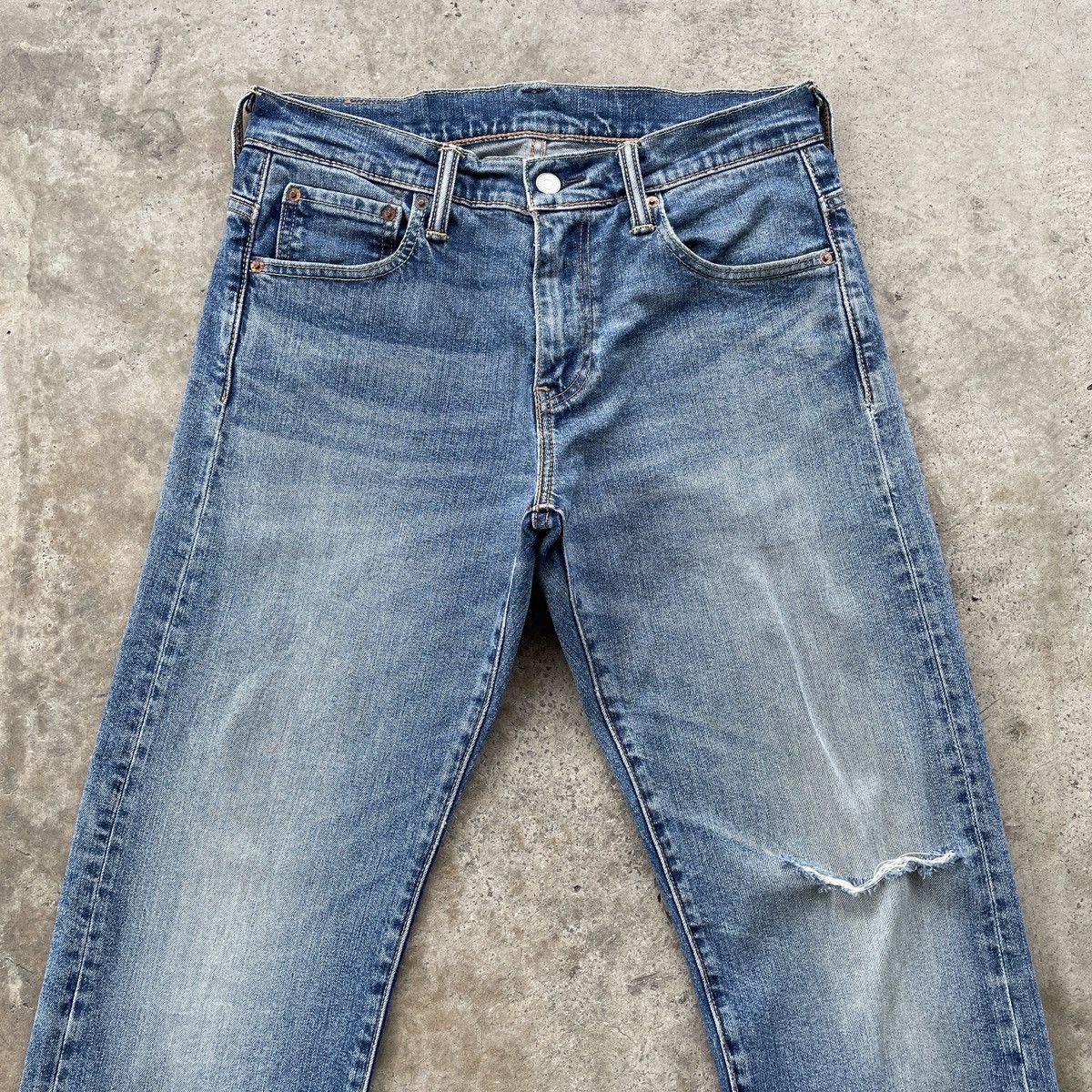 Levi's Vintage Clothing W30x31🔥 Levi’s 569 Faded Denim Jeans Pants Distressed Size US 30 / EU 46 - 3 Thumbnail