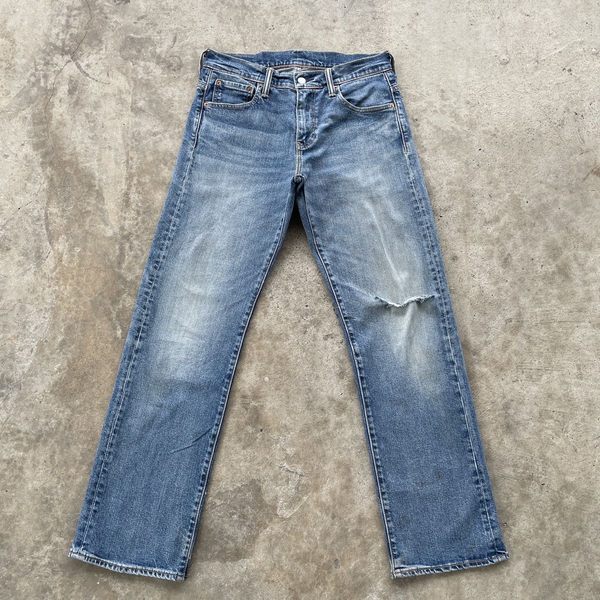 Levi's Vintage Clothing W30x31🔥 Levi’s 569 Faded Denim Jeans Pants Distressed Size US 30 / EU 46 - 1 Thumbnail