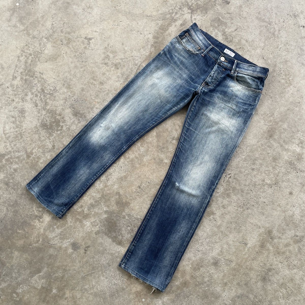 Armani Vintage Armani Jeans Made In Italy Faded Rusty Denim Pants Size US 30 / EU 46 - 2 Thumbnail