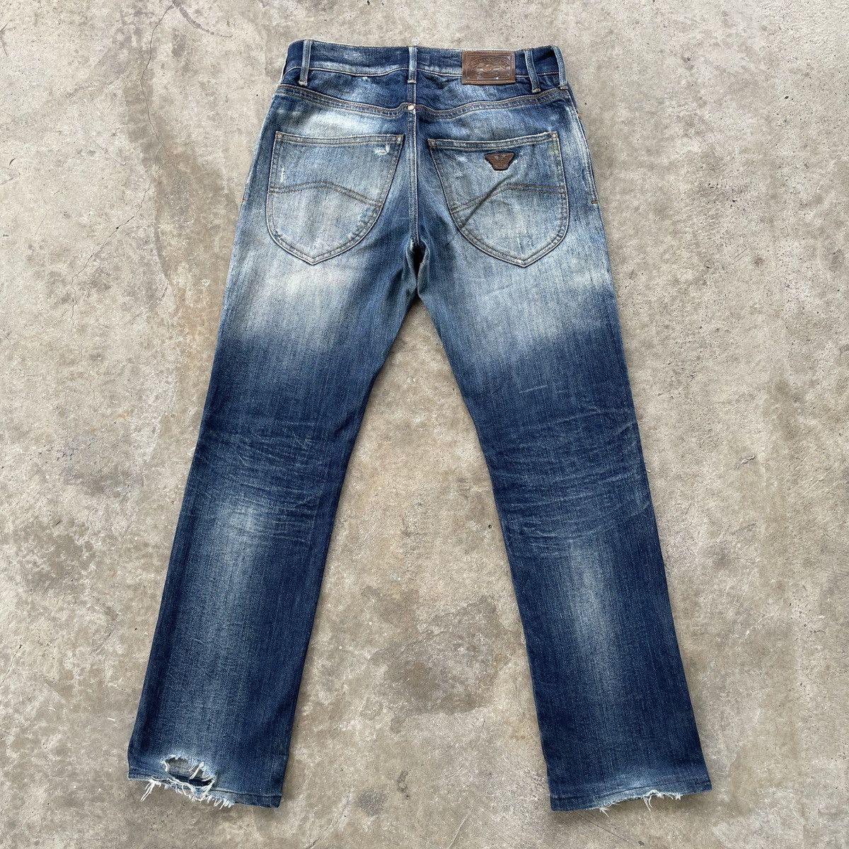 Armani Vintage Armani Jeans Made In Italy Faded Rusty Denim Pants Size US 30 / EU 46 - 15 Thumbnail
