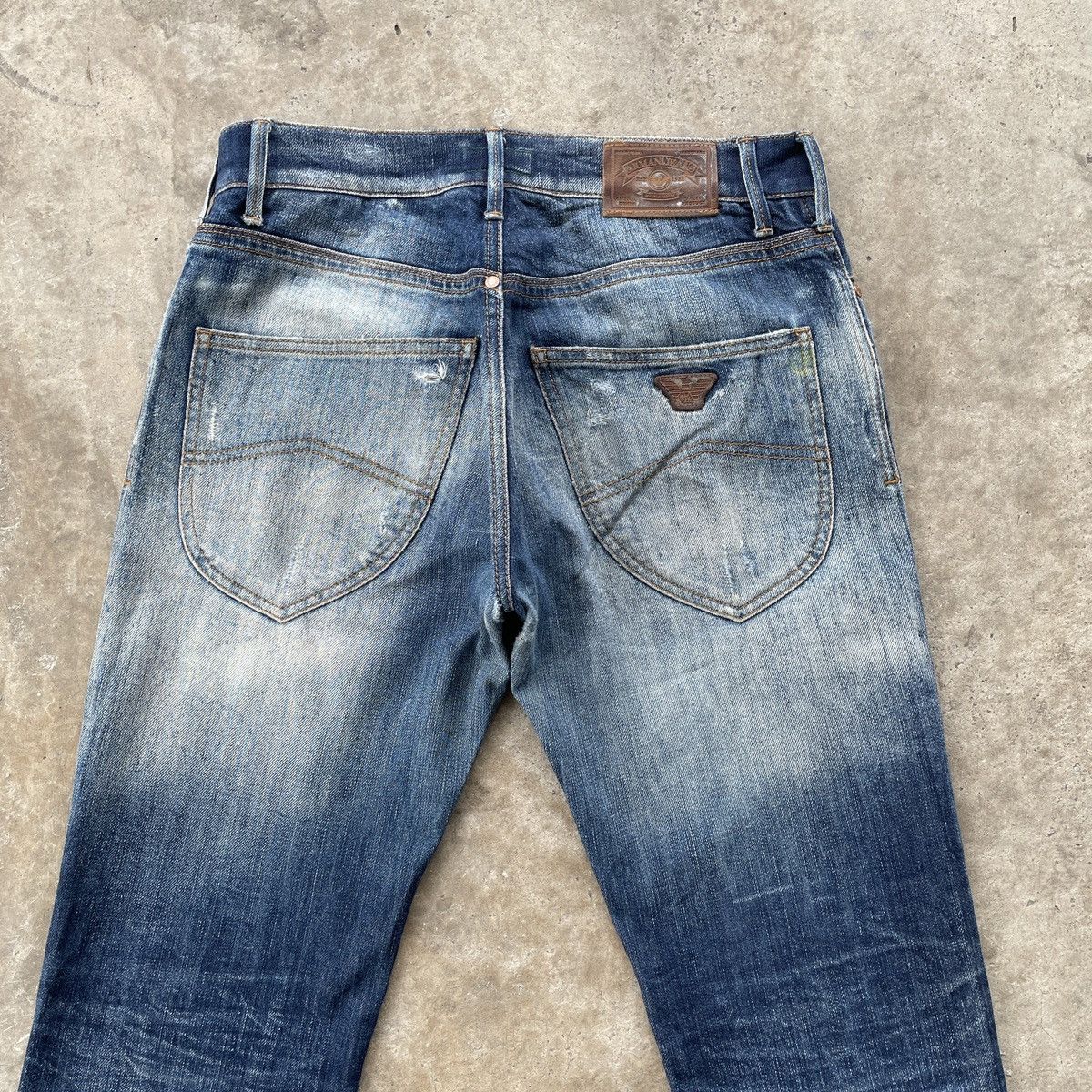 Armani Vintage Armani Jeans Made In Italy Faded Rusty Denim Pants Size US 30 / EU 46 - 14 Thumbnail