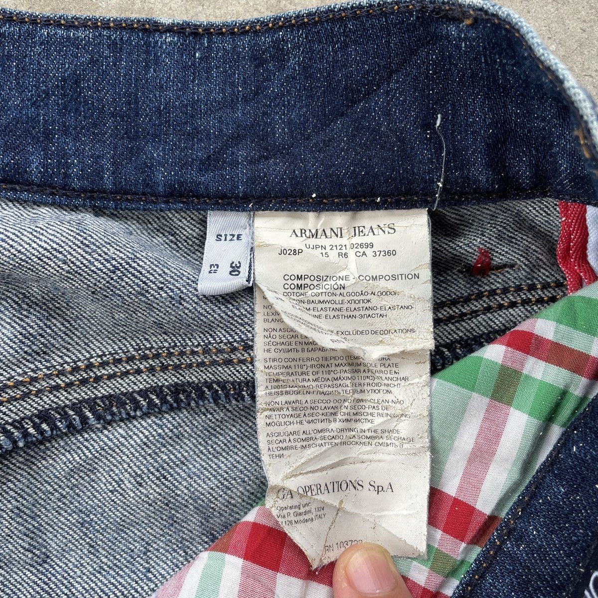 Armani Vintage Armani Jeans Made In Italy Faded Rusty Denim Pants Size US 30 / EU 46 - 9 Thumbnail