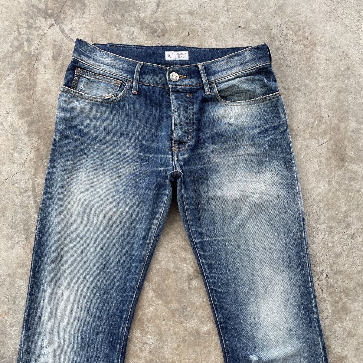 Armani Vintage Armani Jeans Made In Italy Faded Rusty Denim Pants Size US 30 / EU 46 - 3 Thumbnail