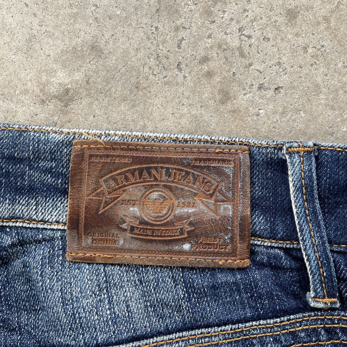 Armani Vintage Armani Jeans Made In Italy Faded Rusty Denim Pants Size US 30 / EU 46 - 11 Thumbnail