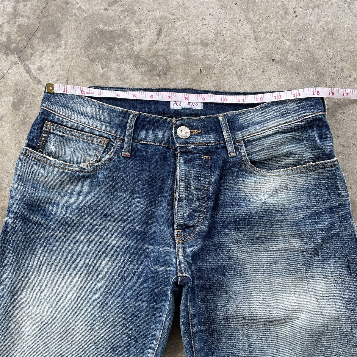 Armani Vintage Armani Jeans Made In Italy Faded Rusty Denim Pants Size US 30 / EU 46 - 5 Thumbnail