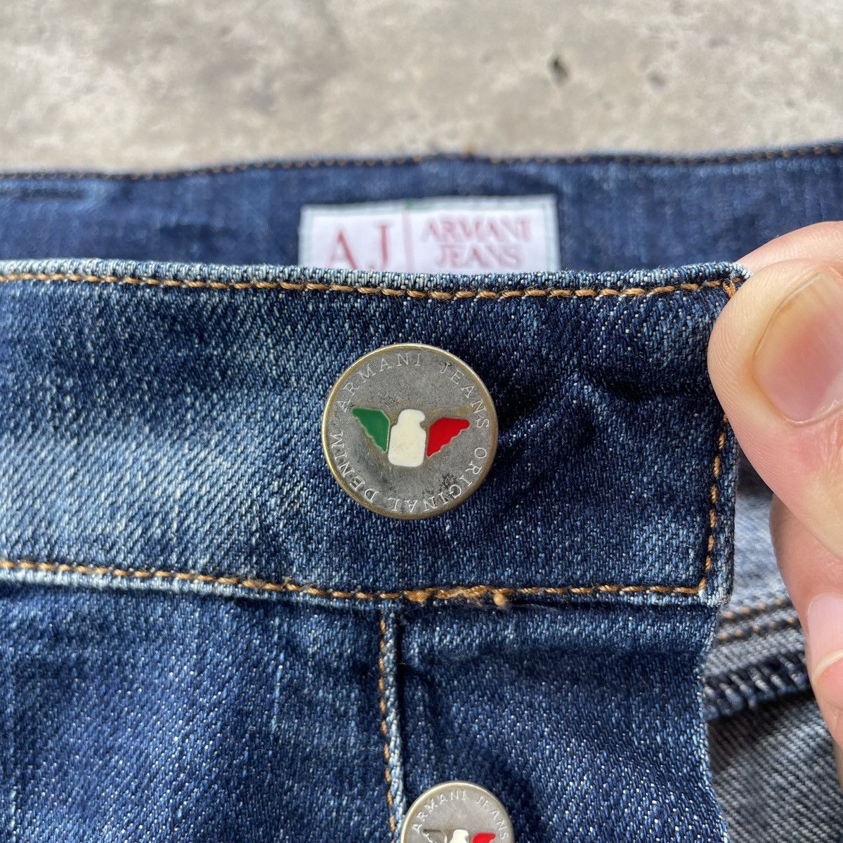 Armani Vintage Armani Jeans Made In Italy Faded Rusty Denim Pants Size US 30 / EU 46 - 6 Thumbnail