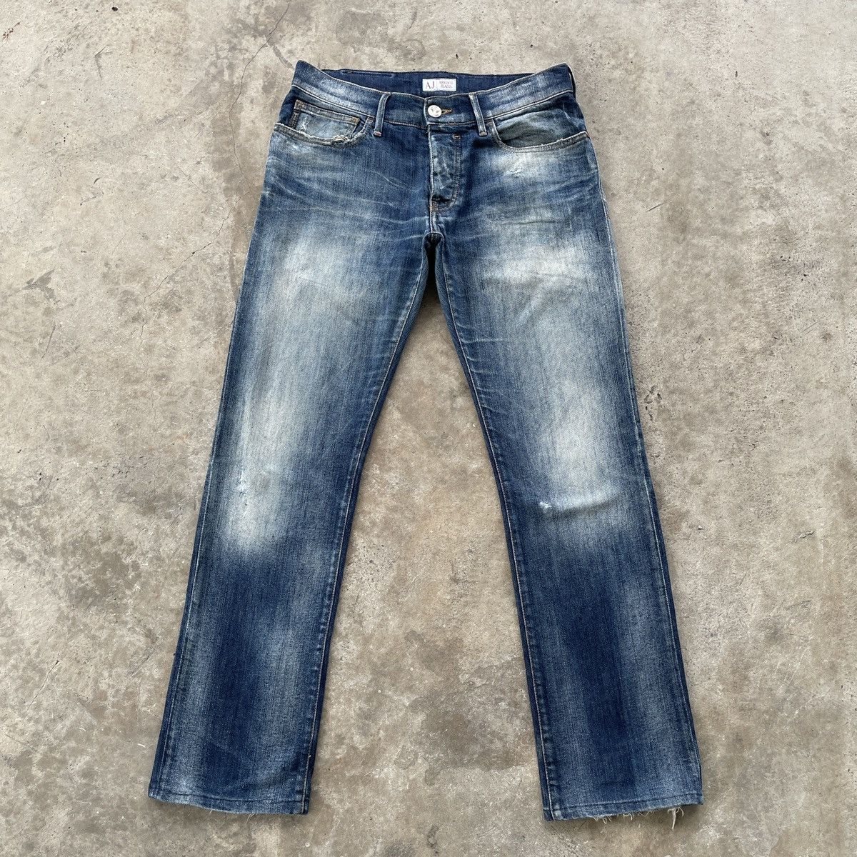 Armani Vintage Armani Jeans Made In Italy Faded Rusty Denim Pants Size US 30 / EU 46 - 1 Thumbnail