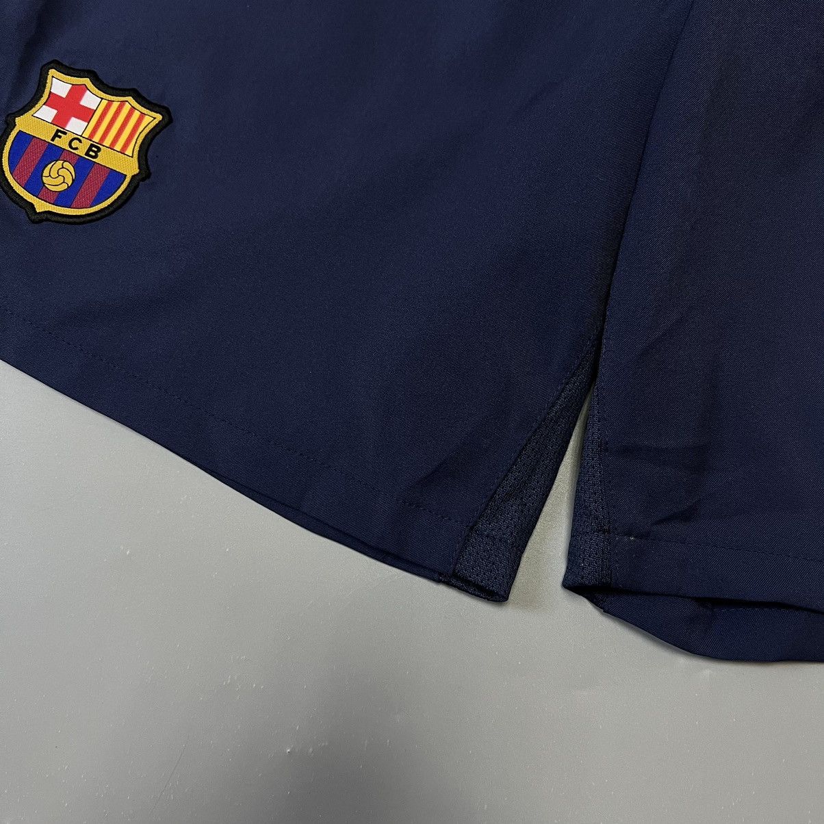 Nike Nike F.C Barcelona Dri Fit men’s shorts y2k navy Size US 32 / EU 48 - 6 Thumbnail