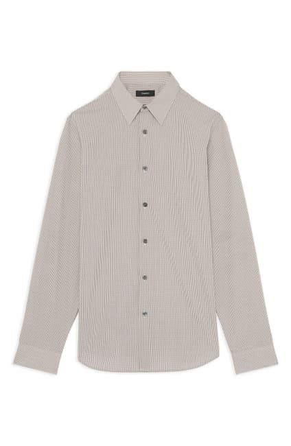 Theory BNWT AW20 THEORY SYLVAIN DK PIMENTO DOUBLE GEOPRINT SHIRT S Size US S / EU 44-46 / 1 - 12 Thumbnail