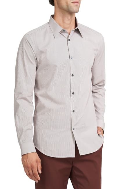 Theory BNWT AW20 THEORY SYLVAIN DK PIMENTO DOUBLE GEOPRINT SHIRT S Size US S / EU 44-46 / 1 - 1 Thumbnail
