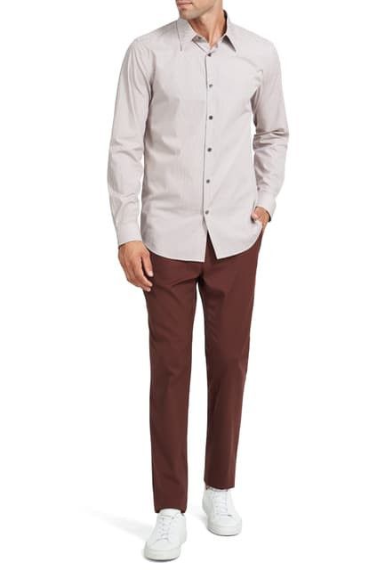 Theory BNWT AW20 THEORY SYLVAIN DK PIMENTO DOUBLE GEOPRINT SHIRT S Size US S / EU 44-46 / 1 - 15 Thumbnail