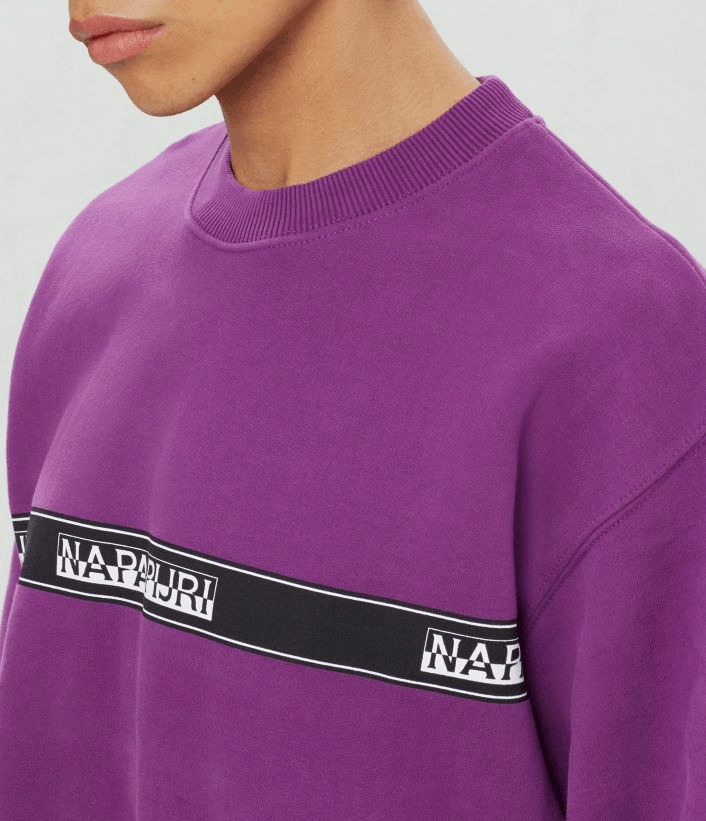 Napapijri DEFECT! BNWT AW18 NAPAPIJRI BUENA SWEATSHIRT VIOLET L Size US L / EU 52-54 / 3 - 14 Thumbnail