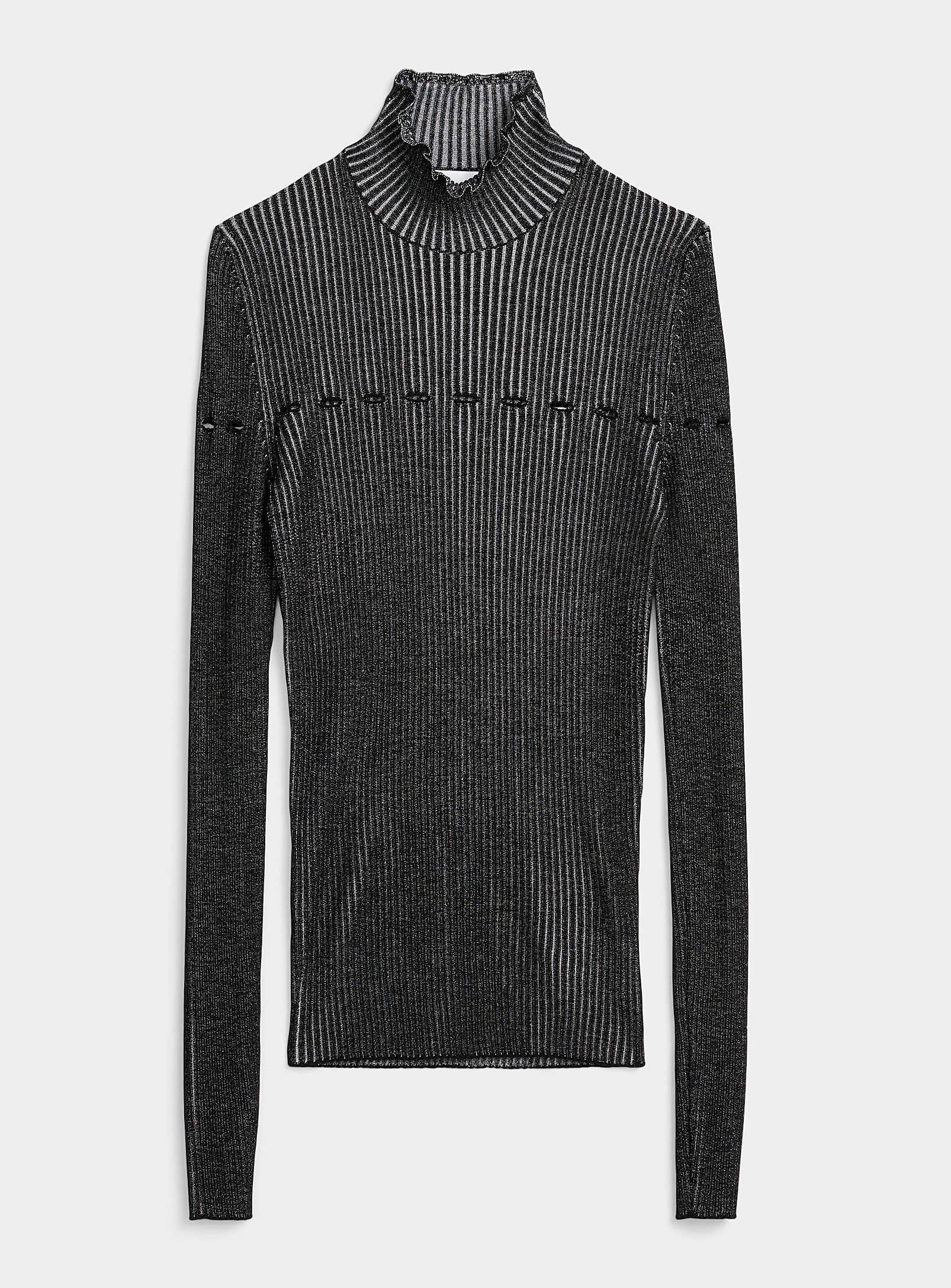 JordanLuca BNWT AW20 JORDANLUCA RIBBED RECYCLED CASHMERE SWEATER L Size US L / EU 52-54 / 3 - 12 Thumbnail