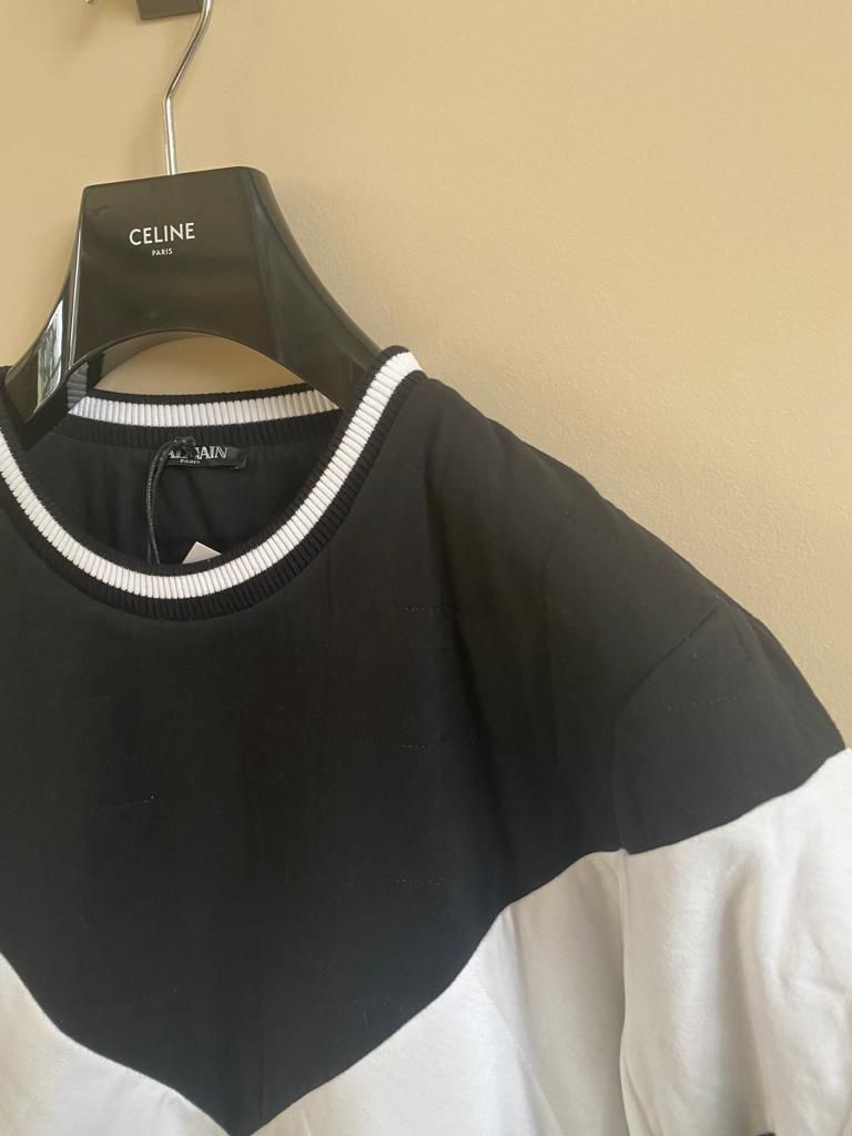 Balmain Sweatshirt in Black & White Size US L / EU 52-54 / 3 - 3 Thumbnail