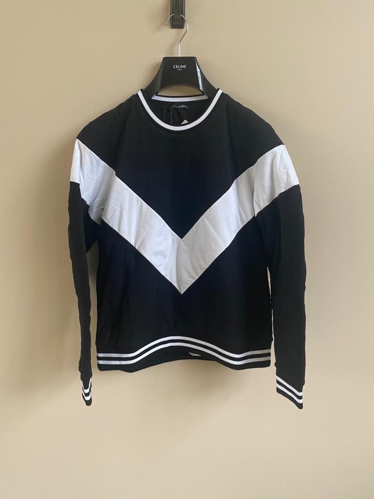 Balmain Sweatshirt in Black & White Size US L / EU 52-54 / 3 - 4 Thumbnail
