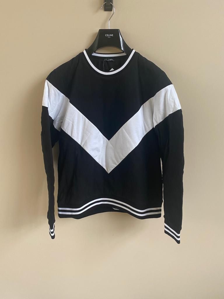 Balmain Sweatshirt in Black & White Size US L / EU 52-54 / 3 - 7 Thumbnail
