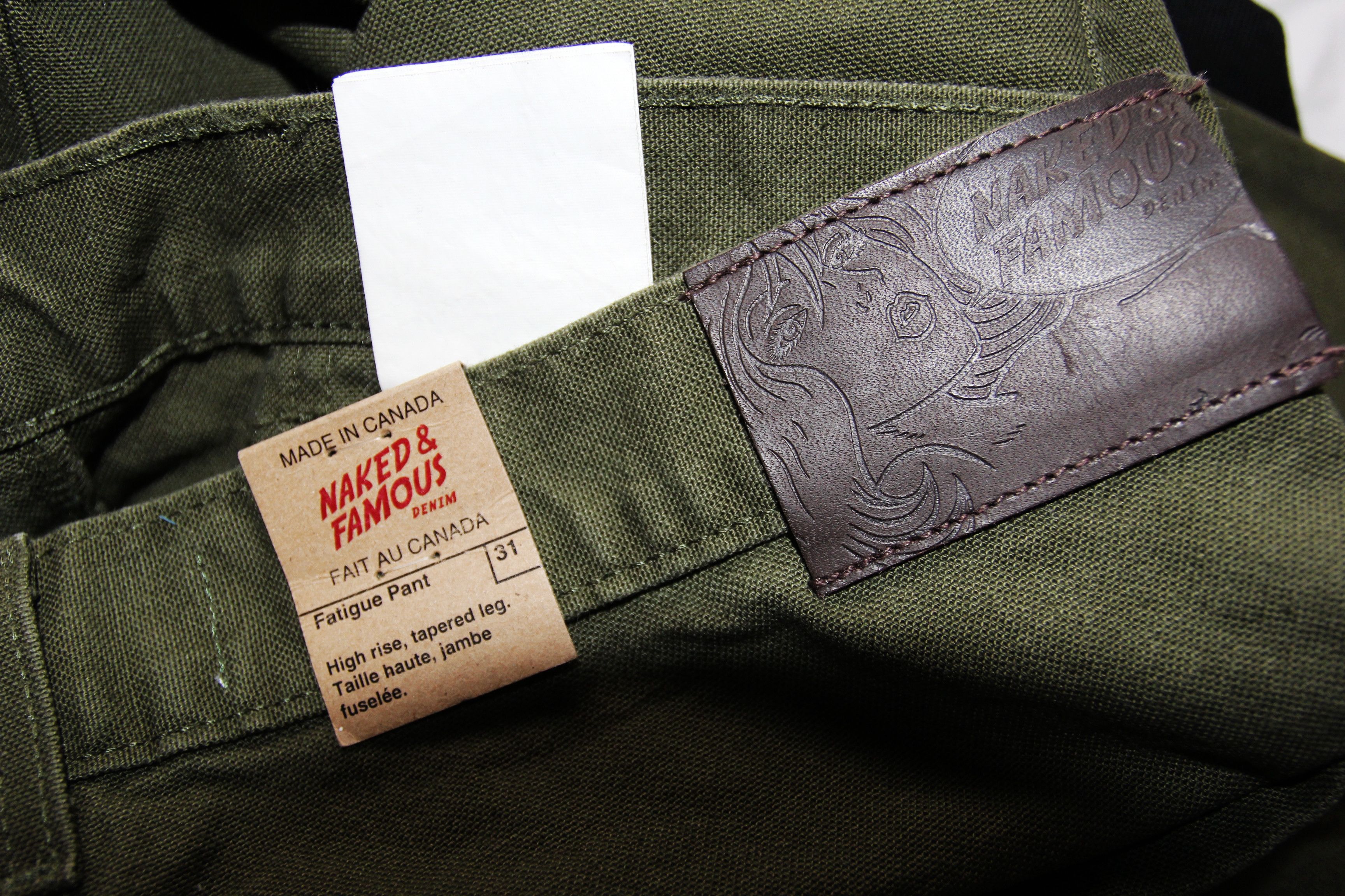 Naked & Famous BNWT AW19 NAKED & FAMOUS FATIGUE PANTS 31 Size US 31 - 9 Thumbnail
