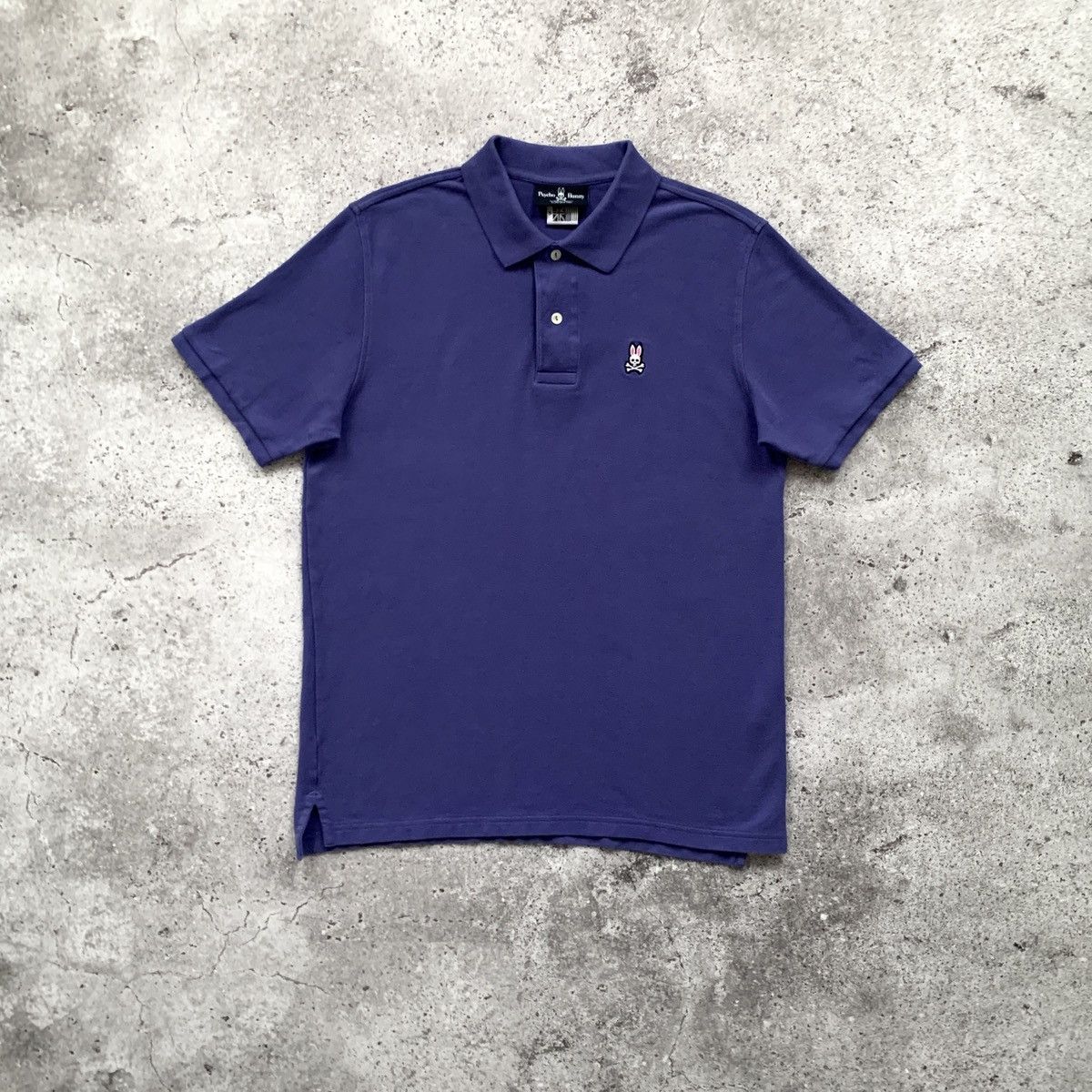 Vintage Psycho Bunny 90s Rare Purple Polo Tee Shirt y2k S