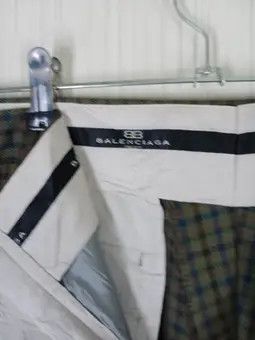 Balenciaga Vintage Balenciaga Paris Plaid Wool Trouser Pants Size US 33 - 11 Thumbnail