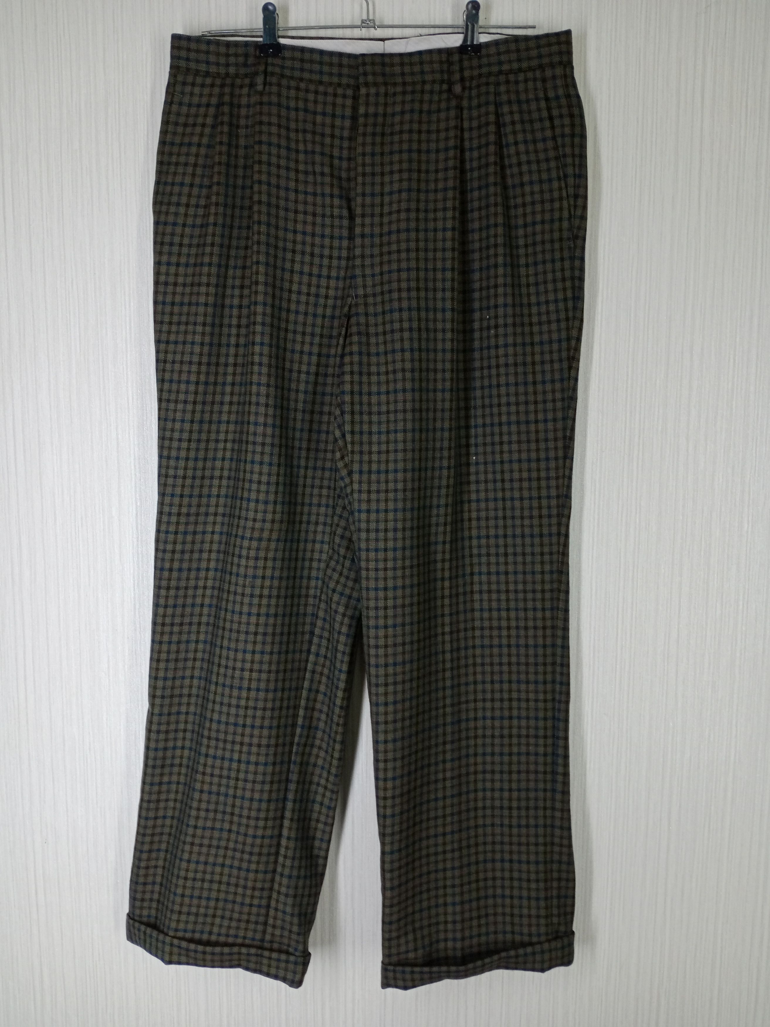 Balenciaga Vintage Balenciaga Paris Plaid Wool Trouser Pants Size US 33 - 2 Thumbnail