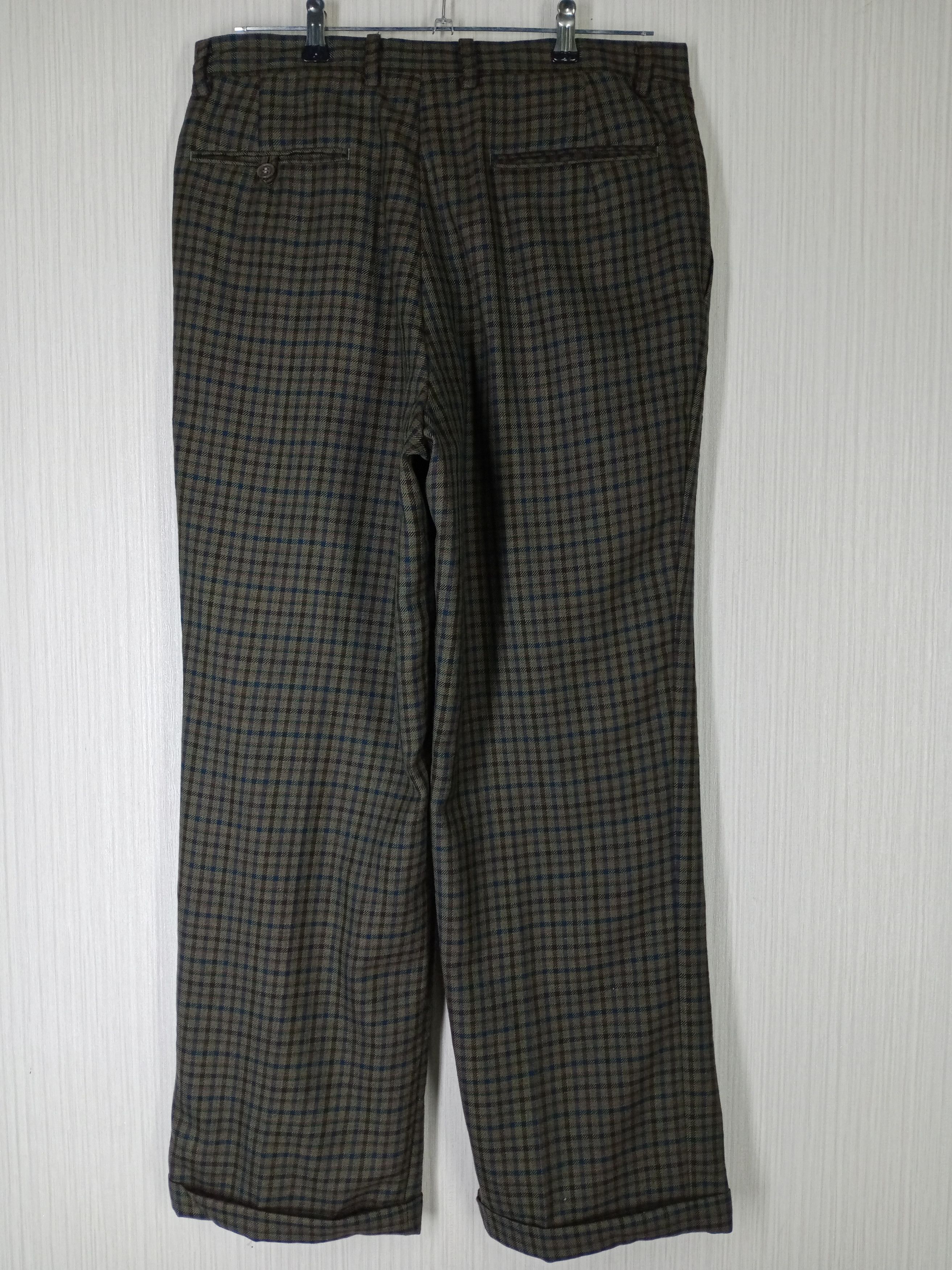 Balenciaga Vintage Balenciaga Paris Plaid Wool Trouser Pants Size US 33 - 10 Thumbnail