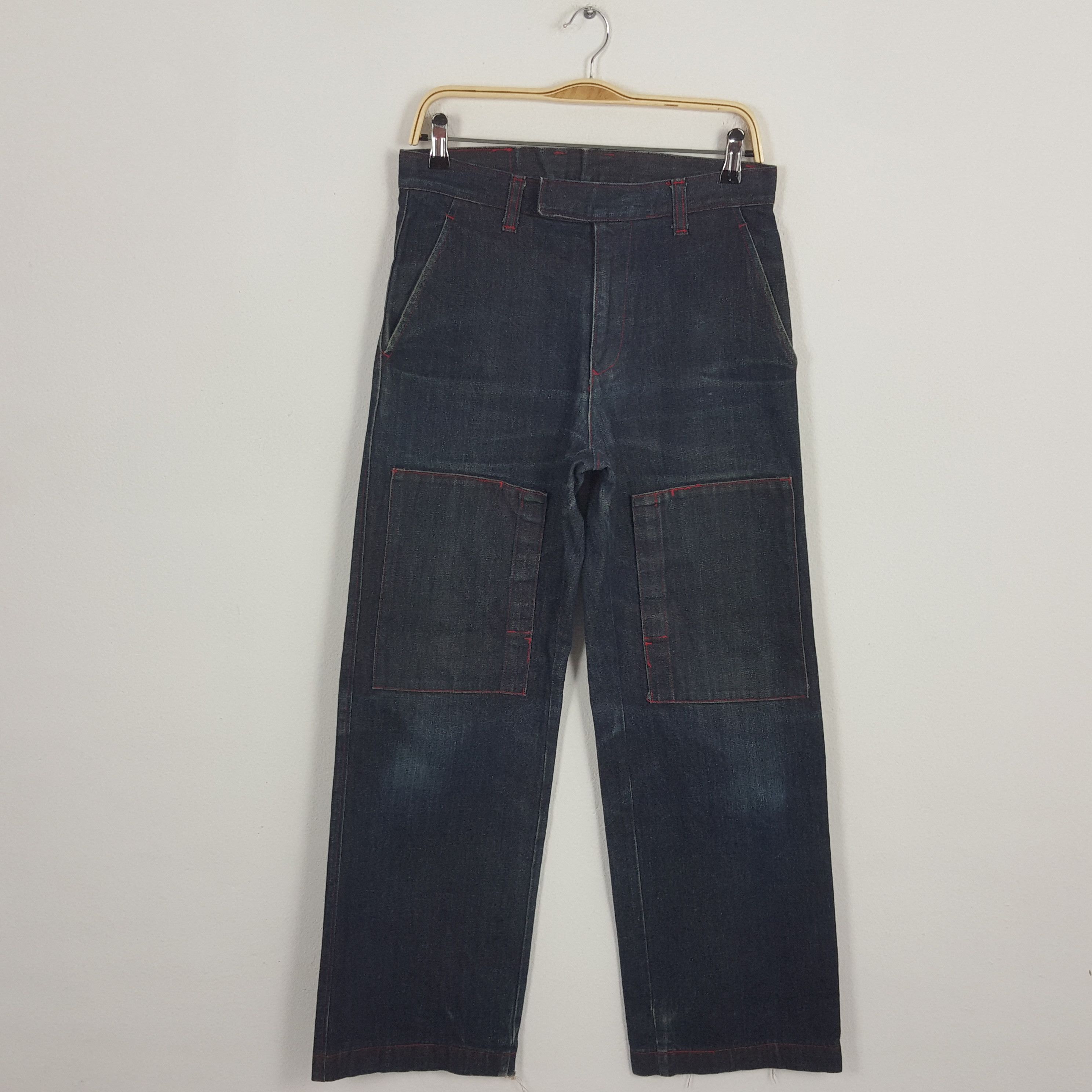 Japanese Brand × PPFM × Vintage Vintage PPFM Japanese Brand Rare Pocket Denim Trousers Pants Size US 30 / EU 46 - 1 Thumbnail