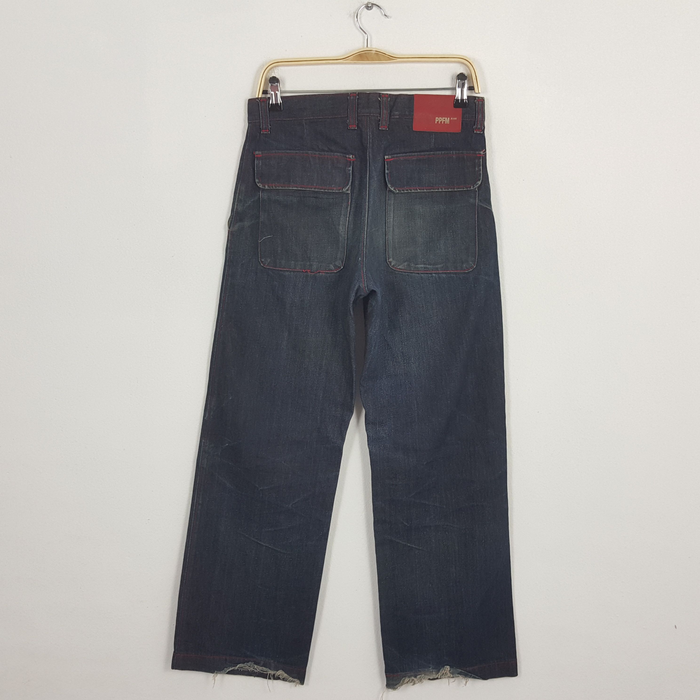 Japanese Brand × PPFM × Vintage Vintage PPFM Japanese Brand Rare Pocket Denim Trousers Pants Size US 30 / EU 46 - 4 Thumbnail