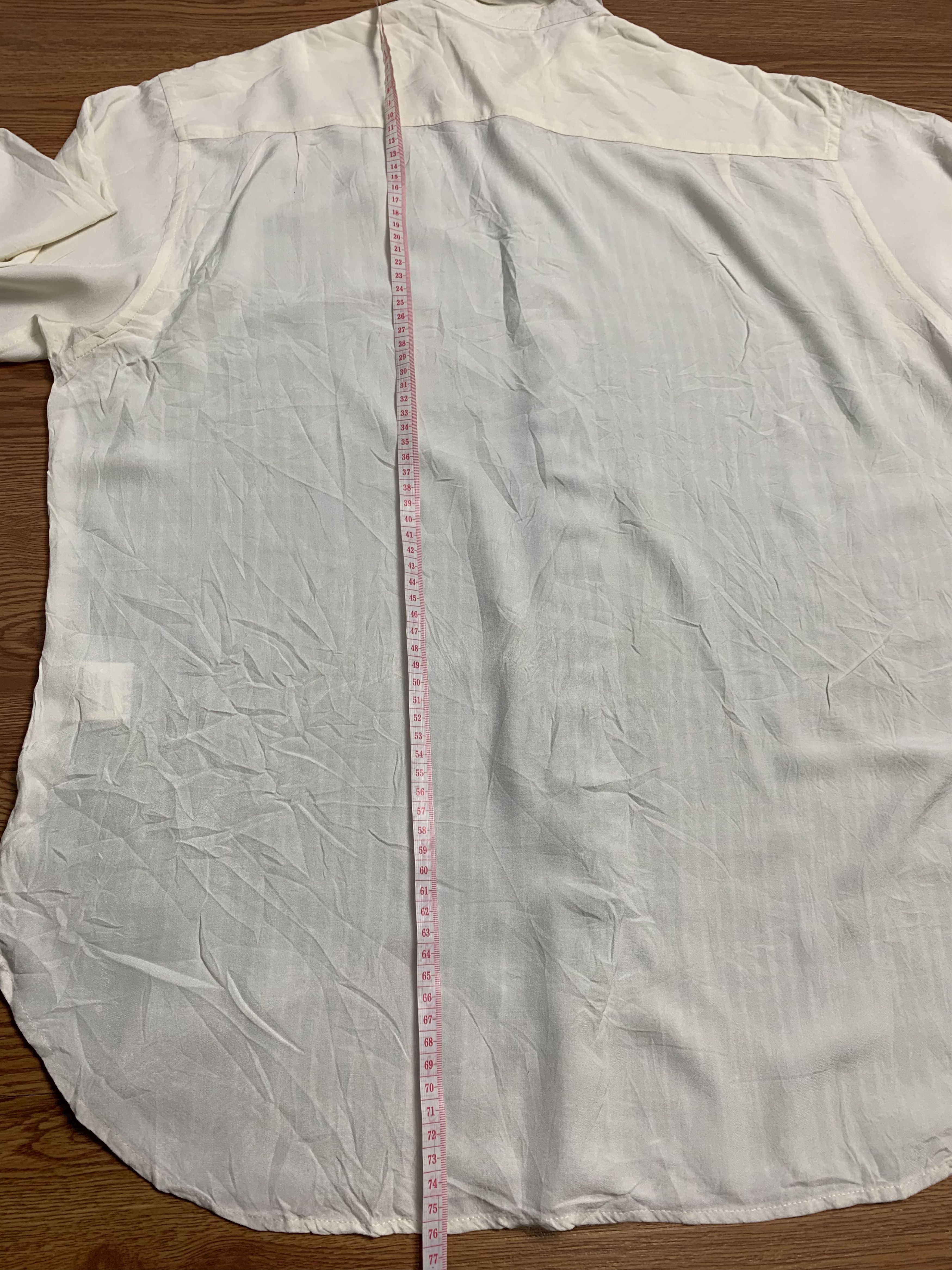 Yohji Yamamoto Yohji Yamamoto Rayon Longsleeve Shirt Size US L / EU 52-54 / 3 - 13 Thumbnail