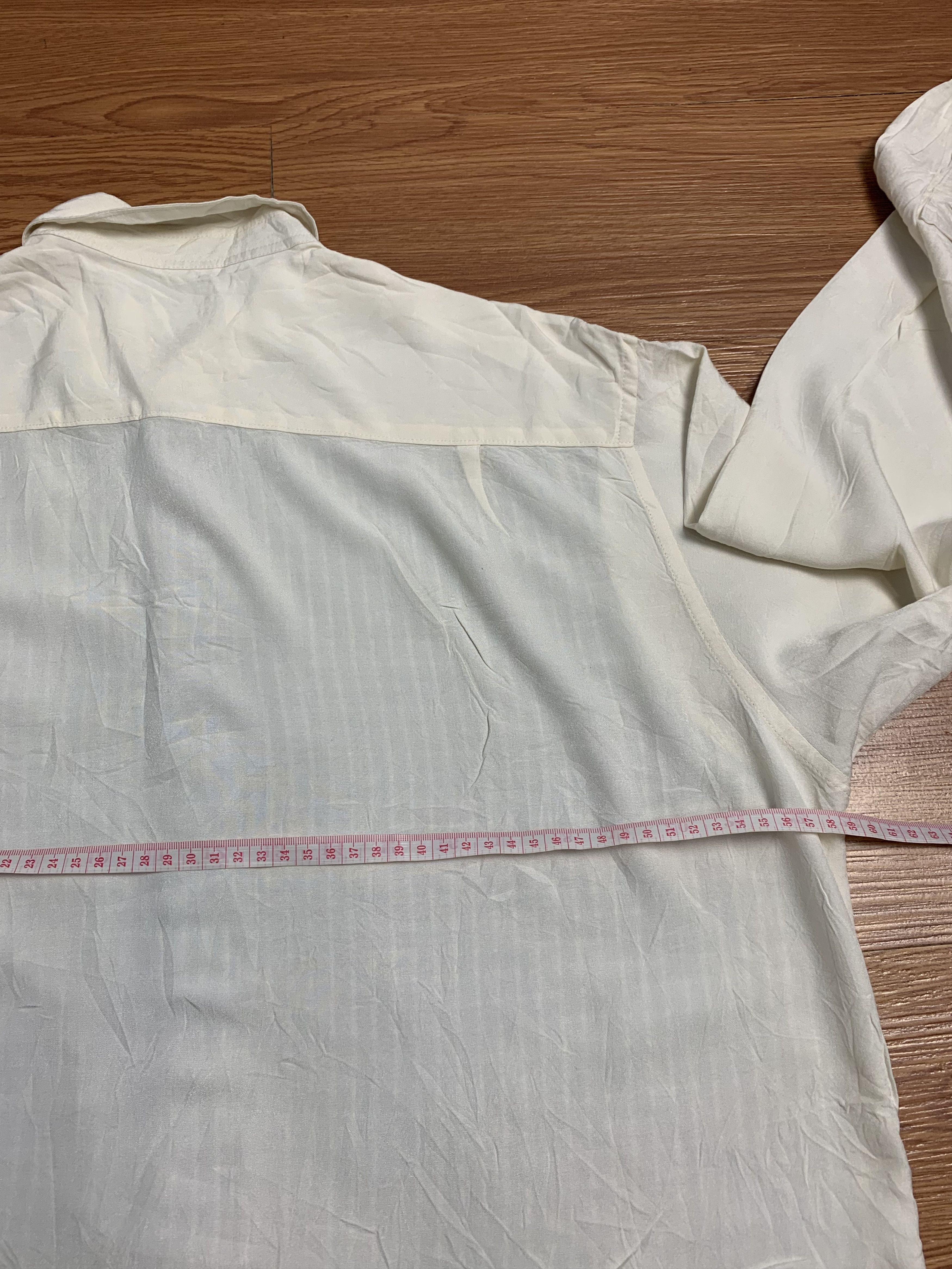 Yohji Yamamoto Yohji Yamamoto Rayon Longsleeve Shirt Size US L / EU 52-54 / 3 - 12 Thumbnail