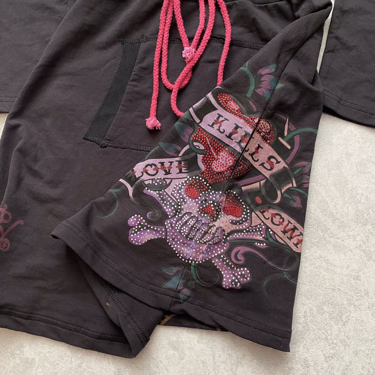 Ed Hardy Vintage Ed Hardy by Christian Audigier Dress (Midi Hoodie) Size M / US 6-8 / IT 42-44 - 7 Thumbnail