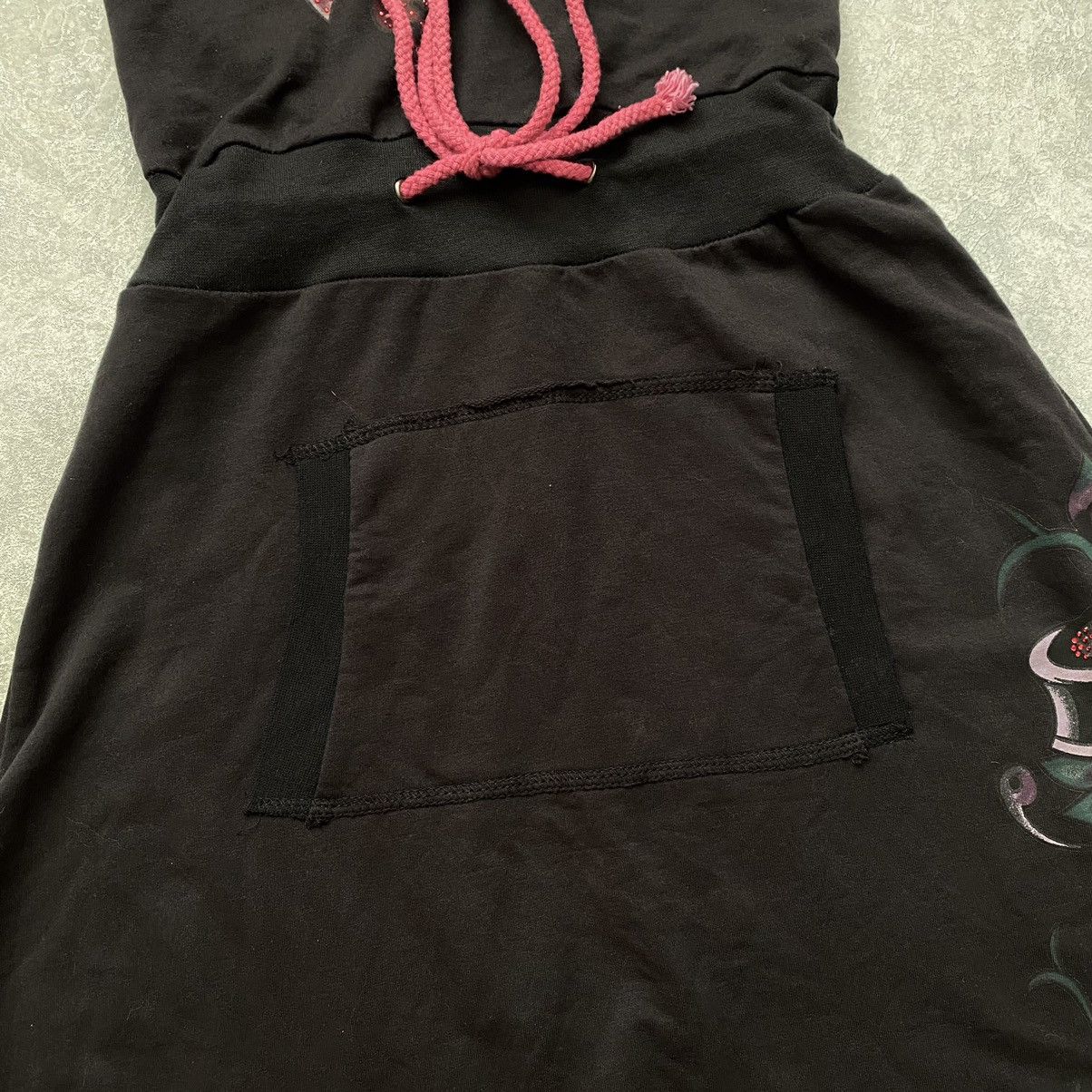 Ed Hardy Vintage Ed Hardy by Christian Audigier Dress (Midi Hoodie) Size M / US 6-8 / IT 42-44 - 16 Thumbnail