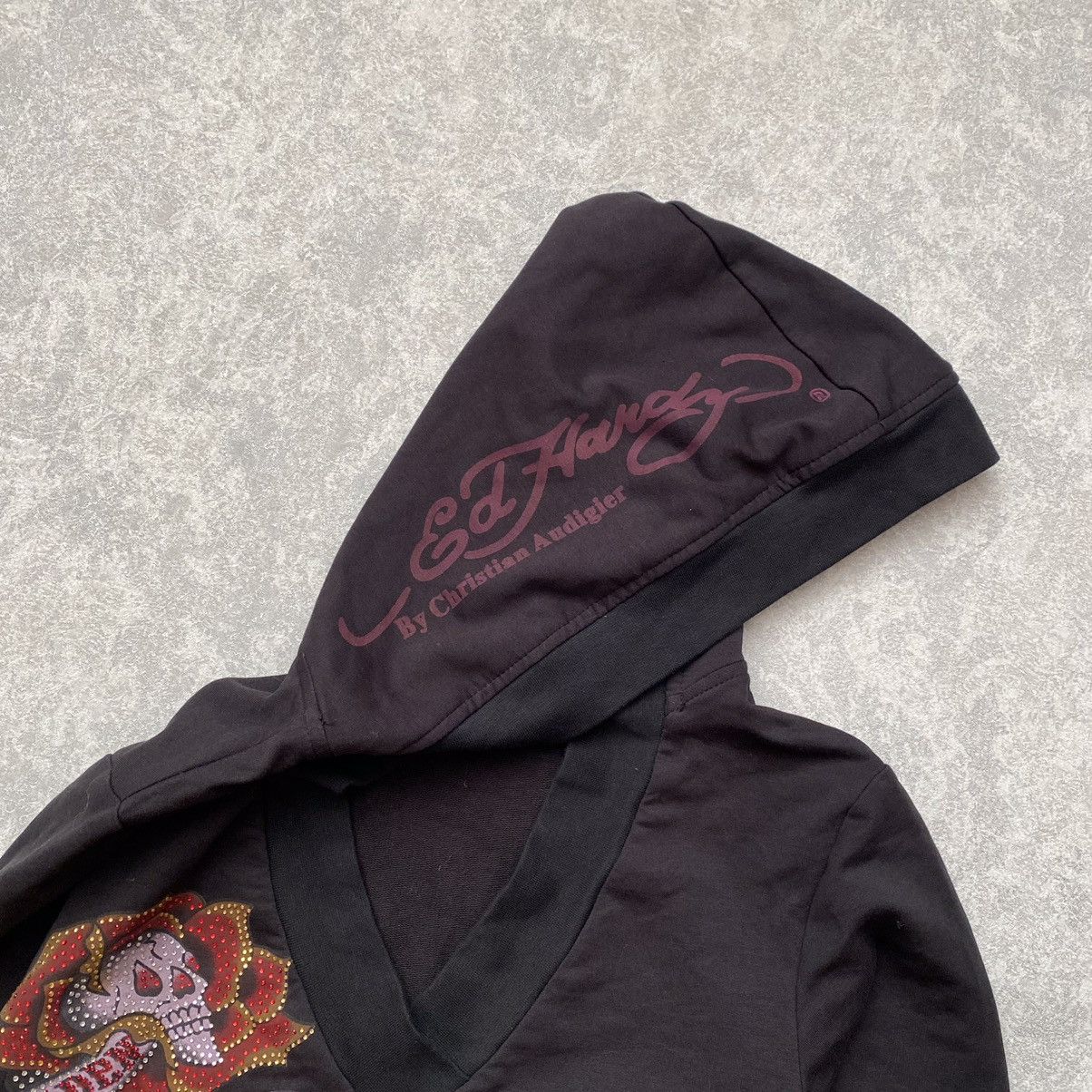 Ed Hardy Vintage Ed Hardy by Christian Audigier Dress (Midi Hoodie) Size M / US 6-8 / IT 42-44 - 5 Thumbnail
