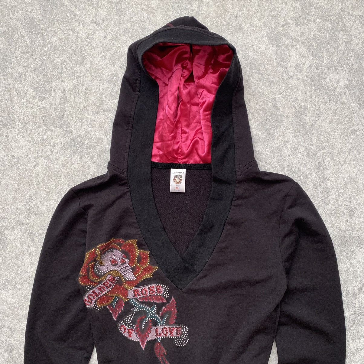 Ed Hardy Vintage Ed Hardy by Christian Audigier Dress (Midi Hoodie) Size M / US 6-8 / IT 42-44 - 3 Thumbnail