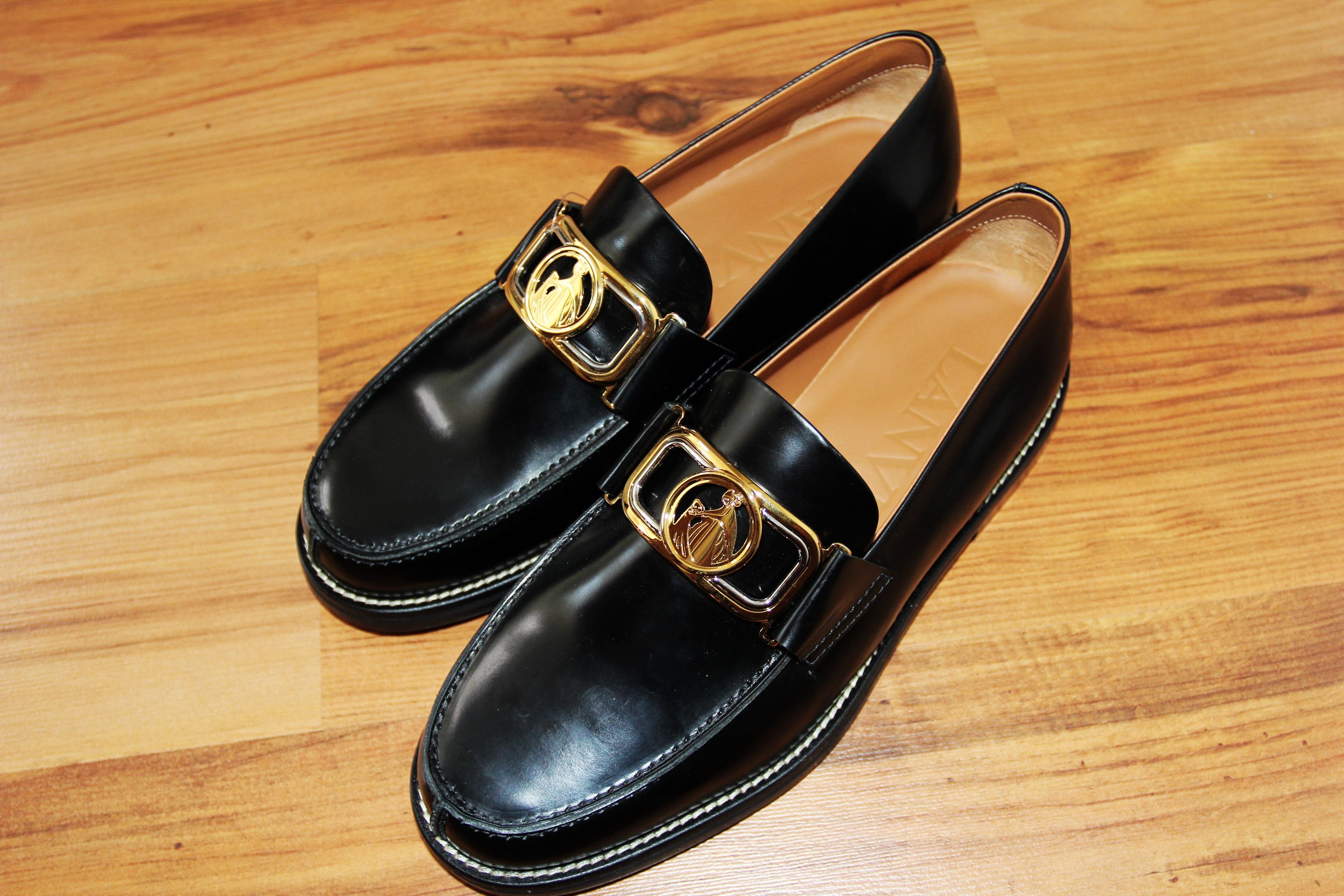 Lanvin BNWT AW20 LANVIN SWAN LOAFERS IN BRUSHED LEATHER 40 Size US 7 / EU 40 - 2 Thumbnail