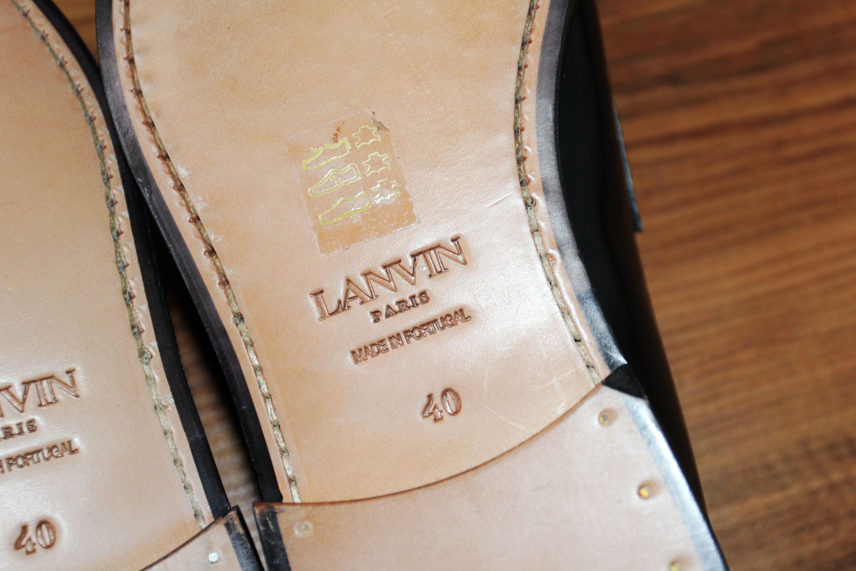 Lanvin BNWT AW20 LANVIN SWAN LOAFERS IN BRUSHED LEATHER 40 Size US 7 / EU 40 - 6 Thumbnail