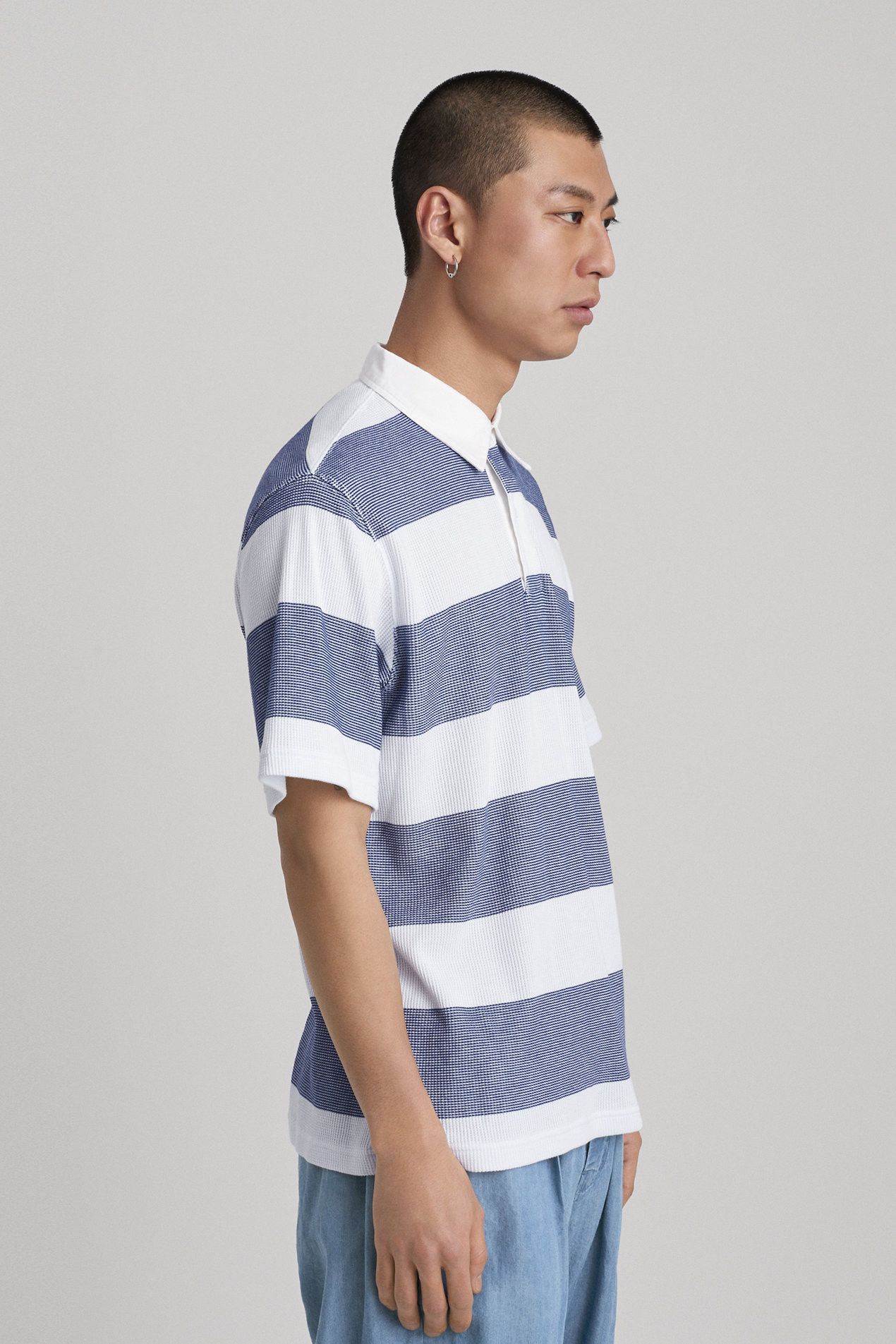 Saturdays NYC BNWT SS19 SATURDAYS NEW YORK CITY STRIPE POLO M Size US M / EU 48-50 / 2 - 17 Thumbnail